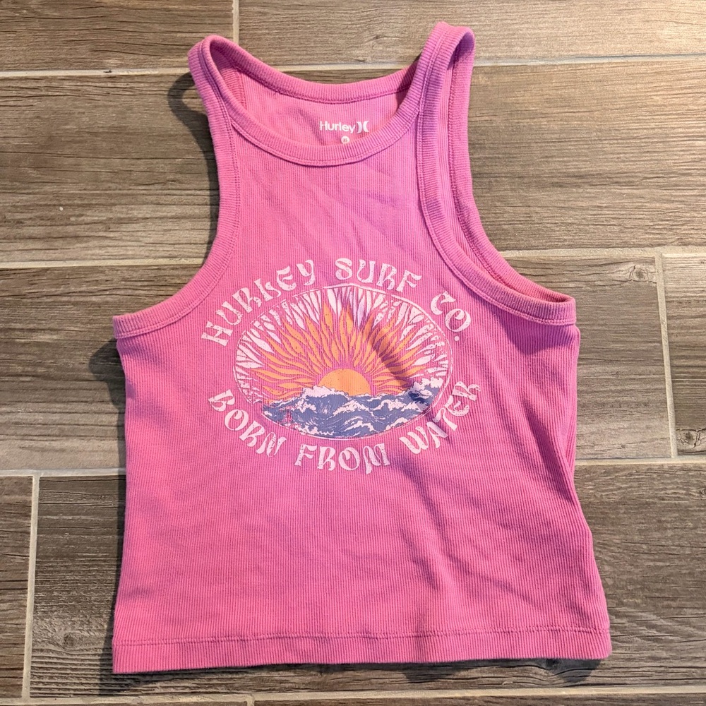 Hurley Pink Cotton Blend Tank